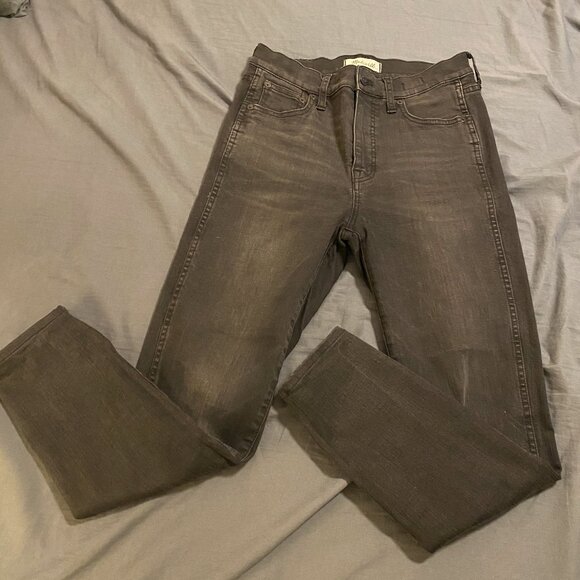 Madewell 10" High Rise Skinny Washed Black size 27 - Picture 1 of 8